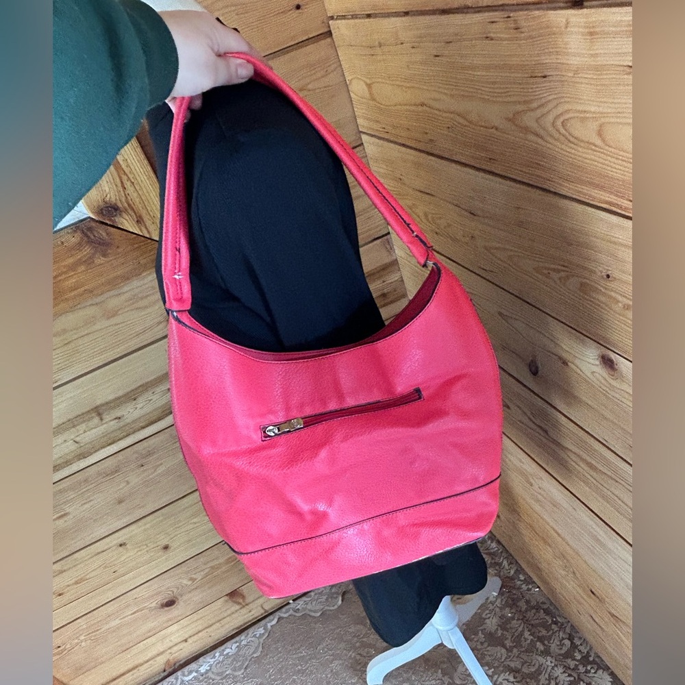Coral Studded Hobo Bag Y2K Slouchy Shoulder Purse Festival Indie Streetwear Boho